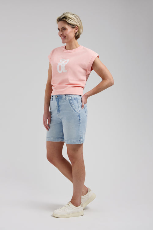 Tiara Short Bleached Denim