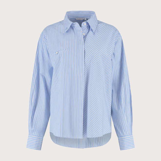 Valerie Blouse | Blue Stripe