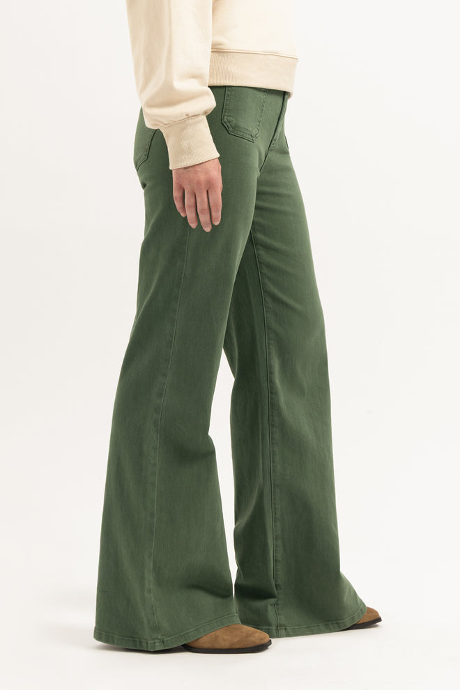 Ana Flared Pocket | Green