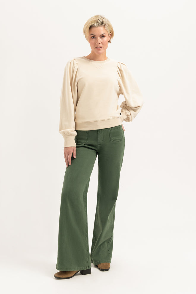 Ana Flared Pocket | Green