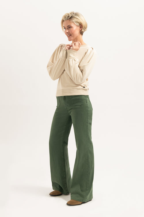 Ana Flared Pocket | Green