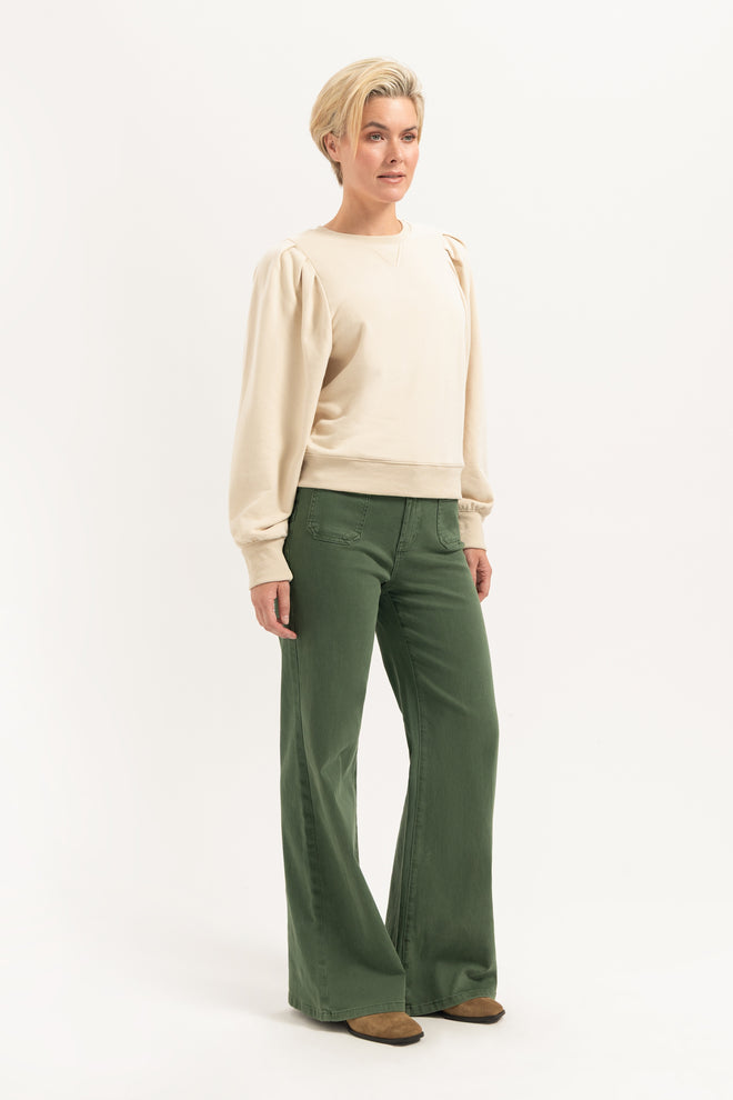 Ana Flared Pocket | Green