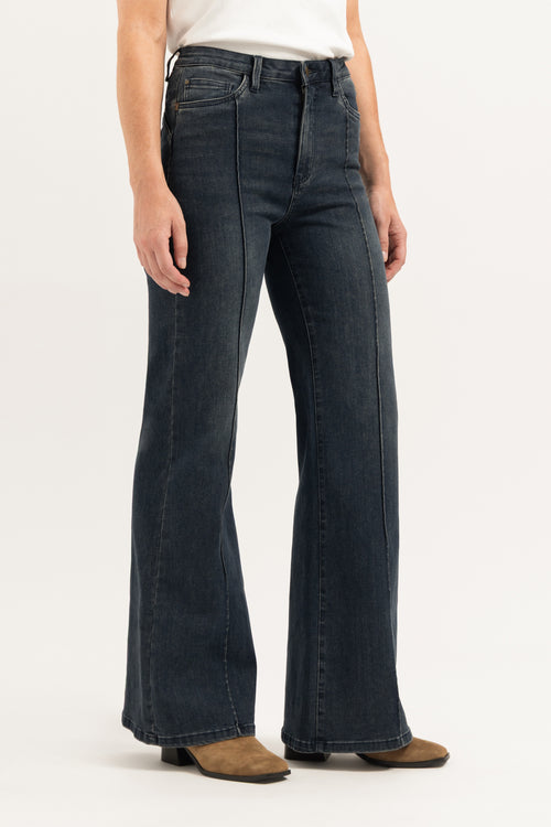 Ana Flared Line | Classic Indigo