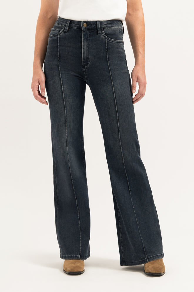 Ana Flared Line | Classic Indigo