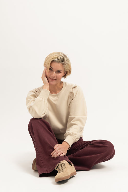 Ana Flared Pocket | Burgundy