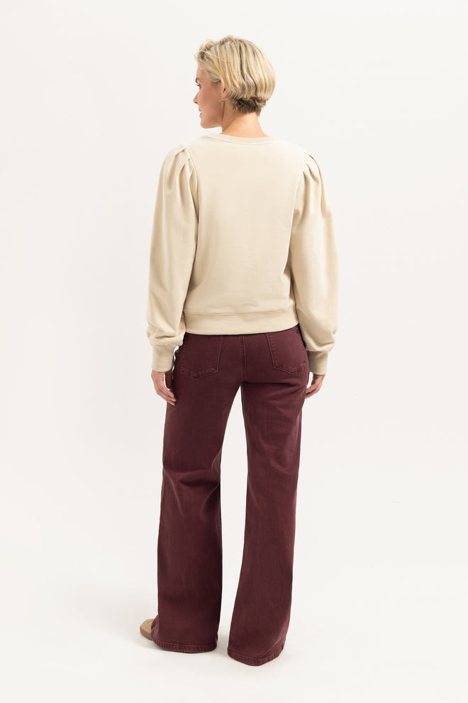 Ana Flared Pocket | Burgundy
