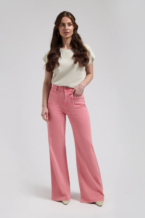 Ana Flared Pocket | Coral