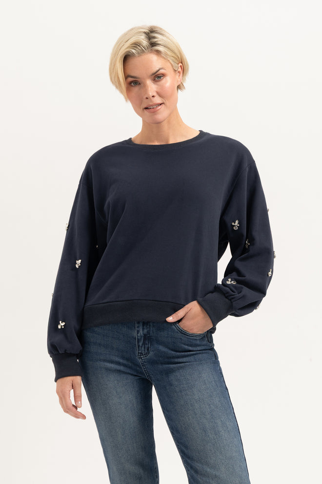 Anais Sweater | Navy Blue