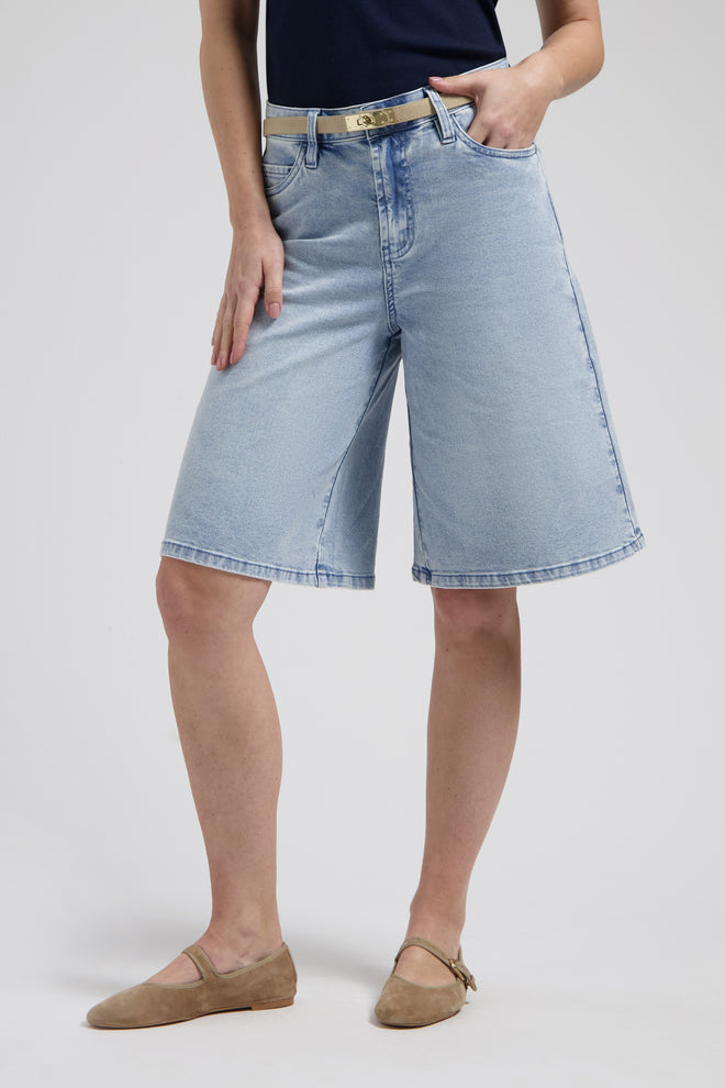 Florèz Bermuda | Bleached Denim