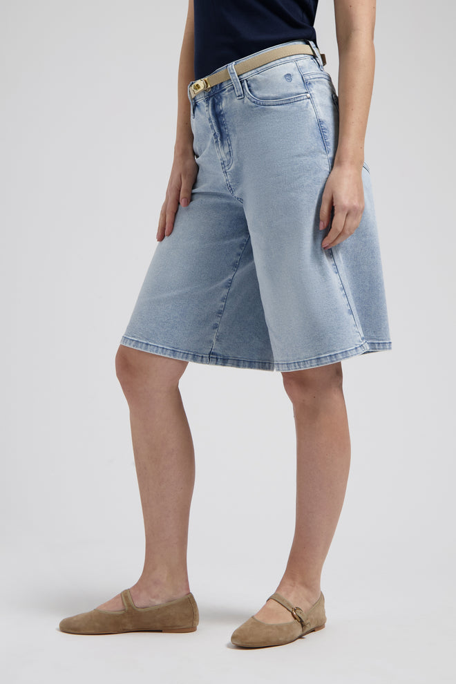 Florèz Bermuda | Bleached Denim