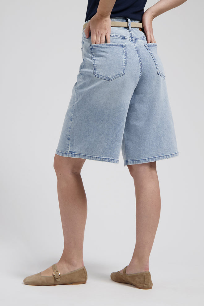 Florèz Bermuda | Bleached Denim