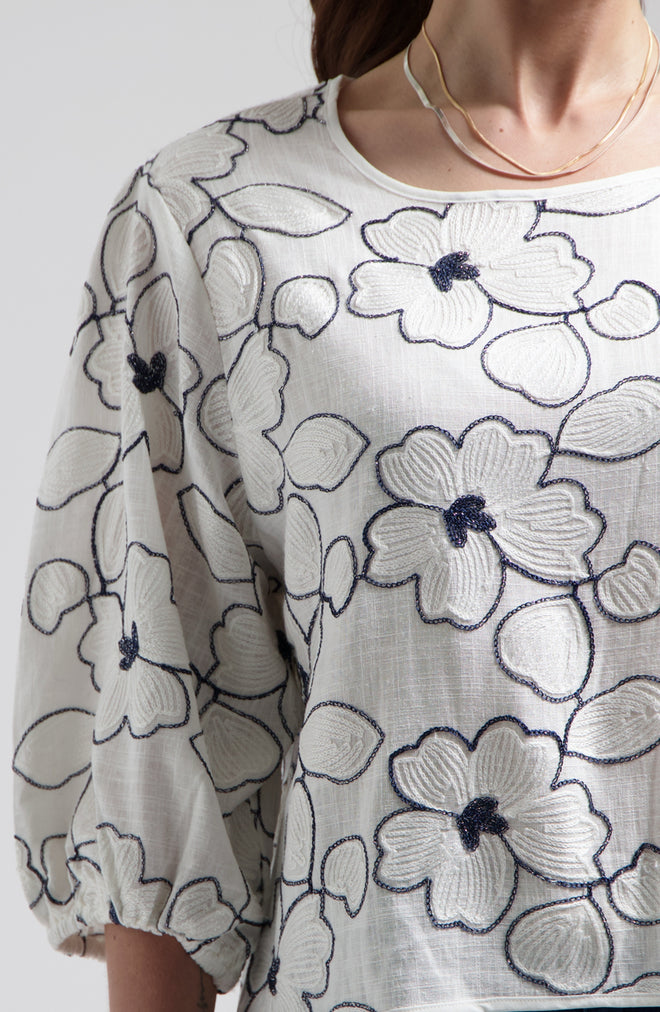 Medy blouse | Flower White