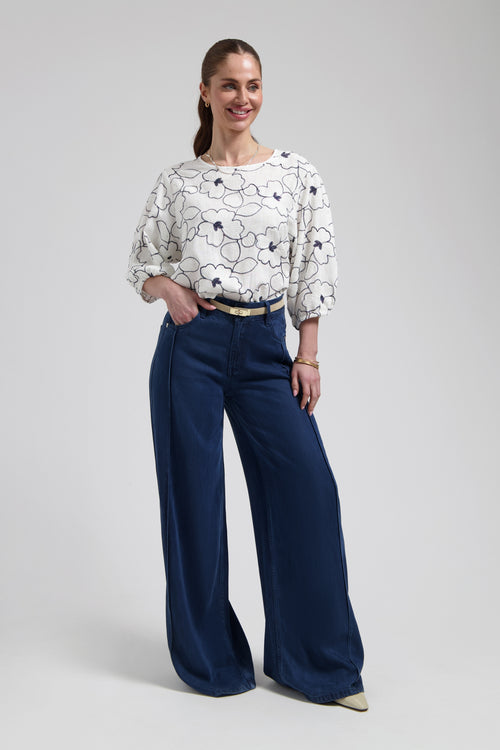 Medy blouse | Flower White