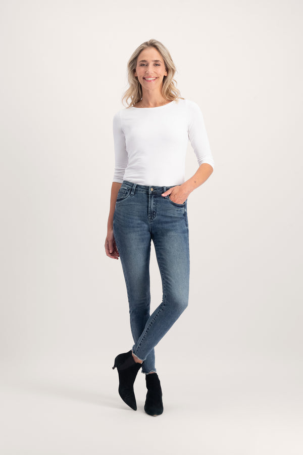 Bobbi Slim Fit in Vintage Blue van Florèz