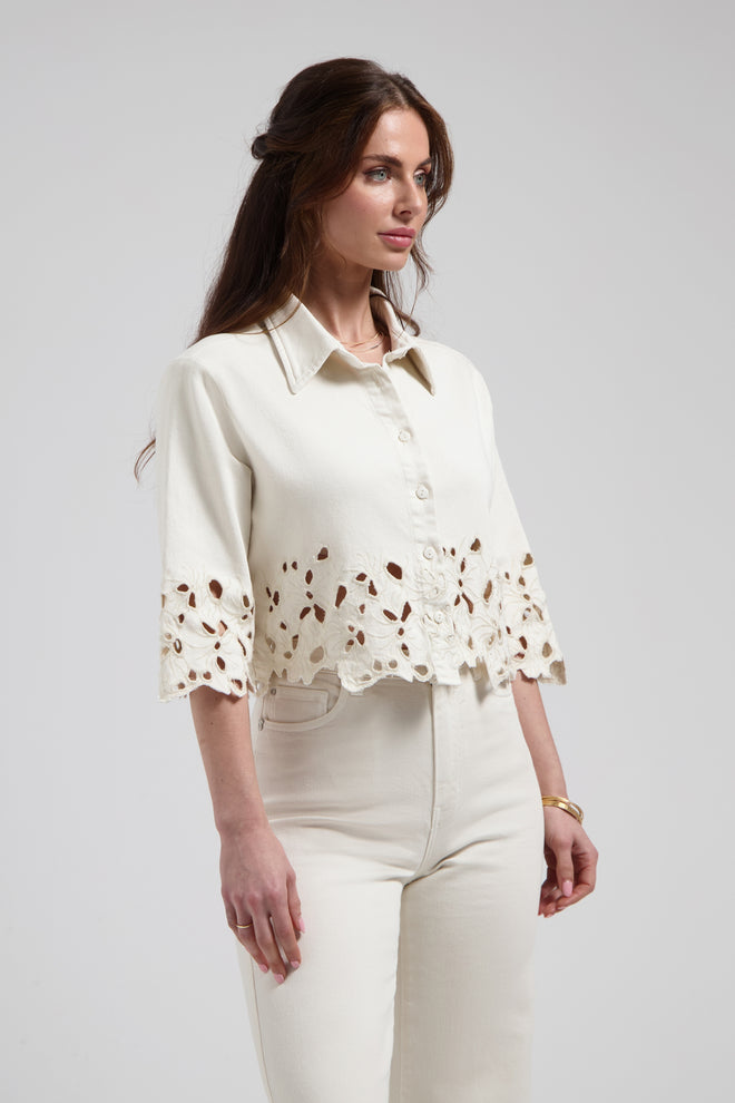 Ruby blouse | Soft white