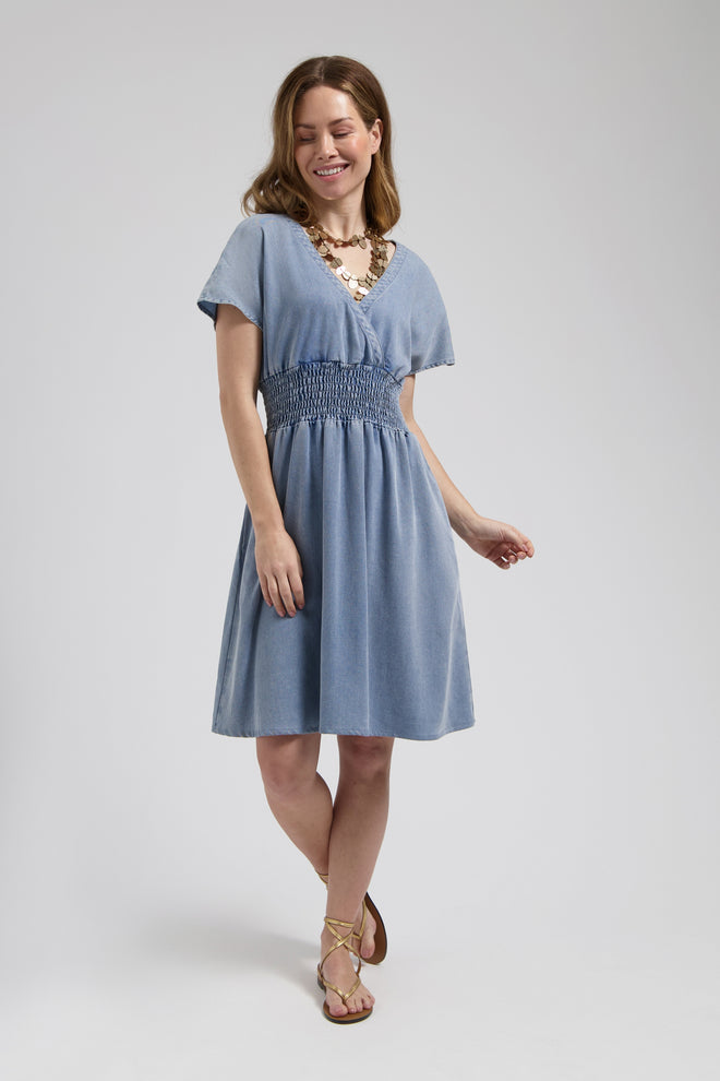 Cati dress | Mid Blue
