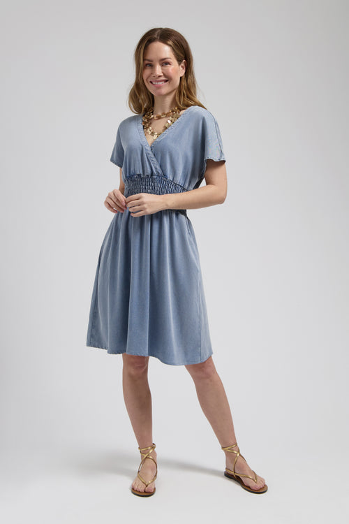 Cati dress | Mid Blue