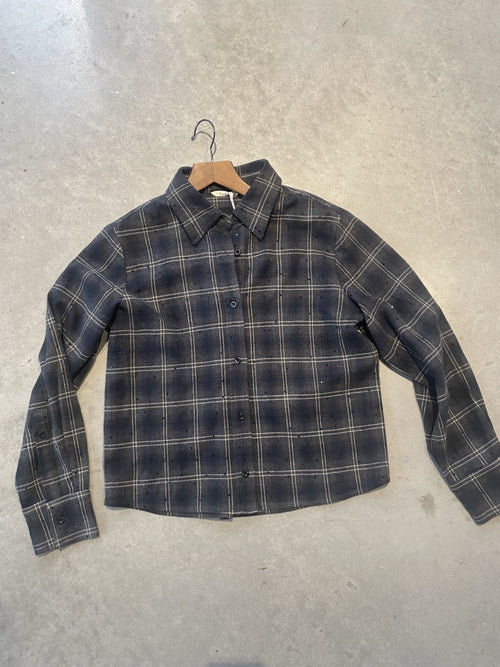 Demie Blouse | Blue Check