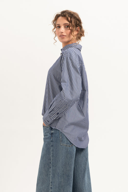 Debby Blouse | Blue Striped