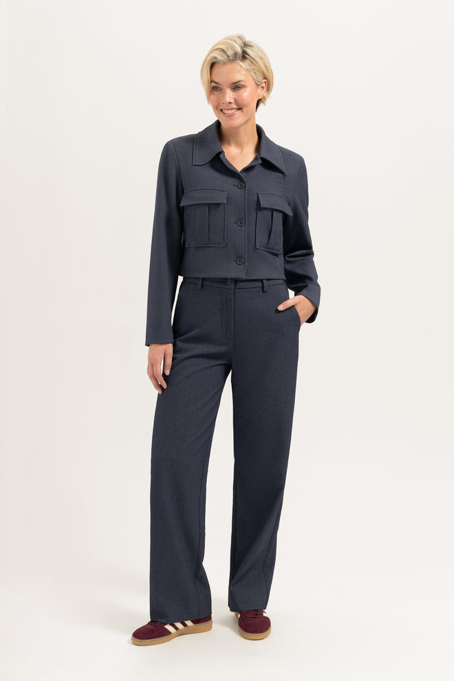 Esmee Jacket | Blue Melee