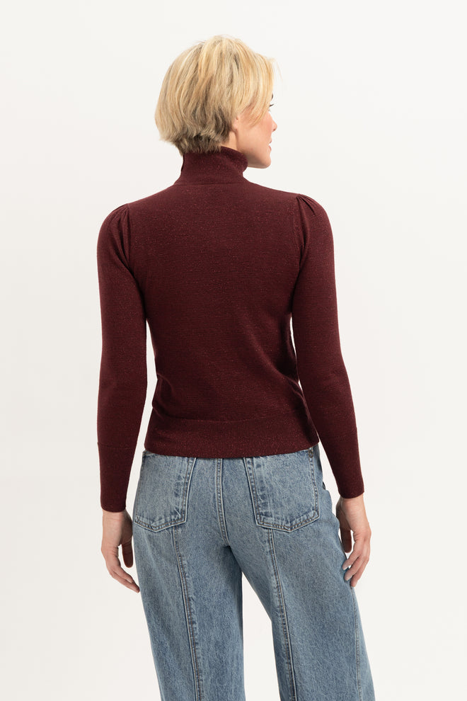 May turtleneck | Burgundy