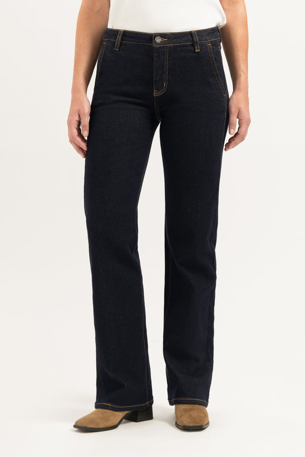 Rowie Straight in Rinse Denim van Florèz
