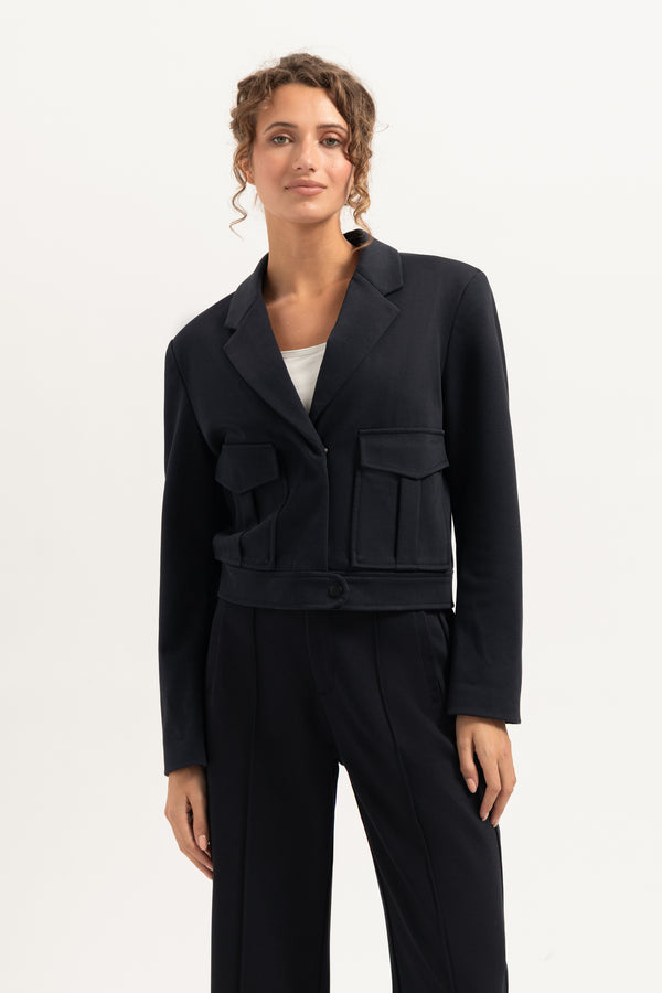 Gigi Jacket in Navy Blue van Florèz