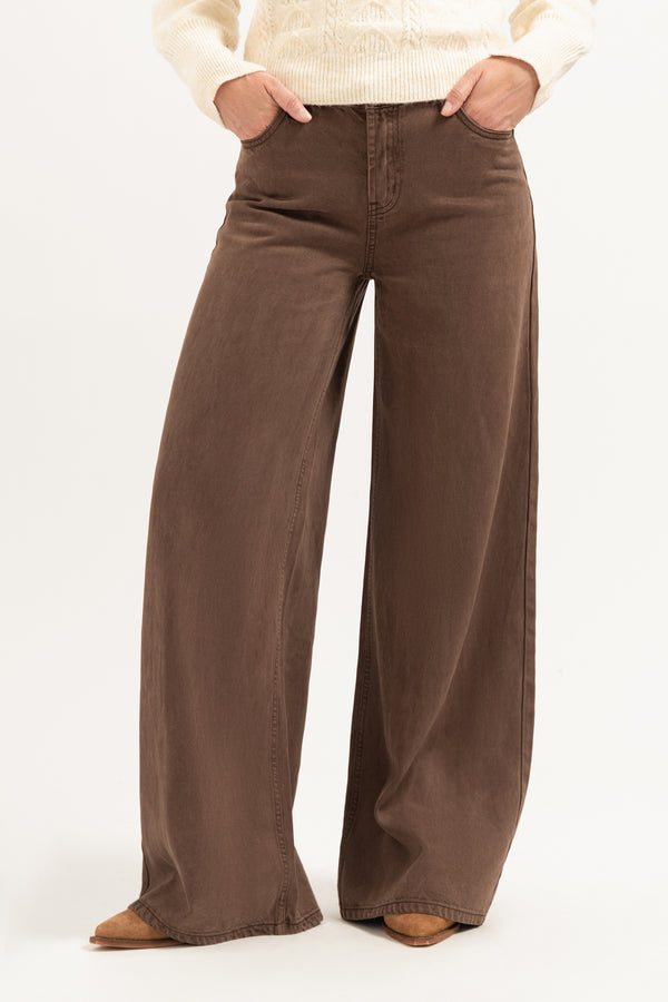 Liv Wide leg in Brown van Florèz