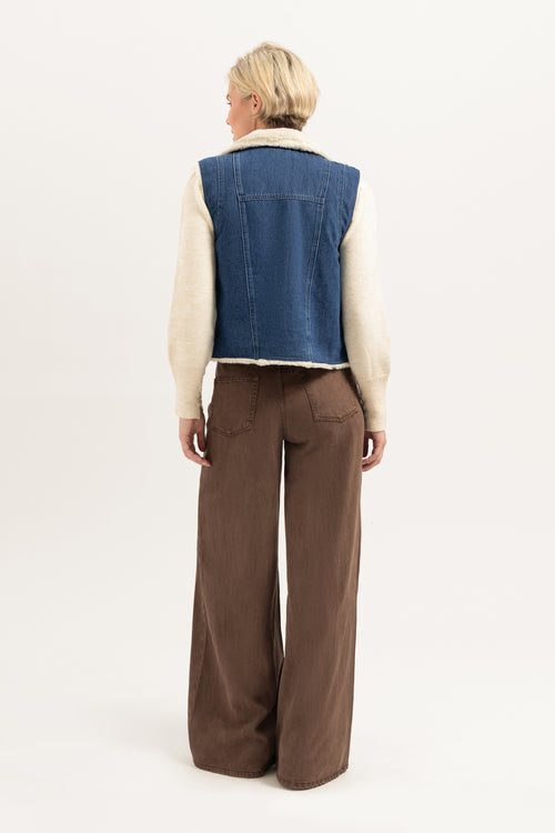 Teddy Gilet | Mid Blue