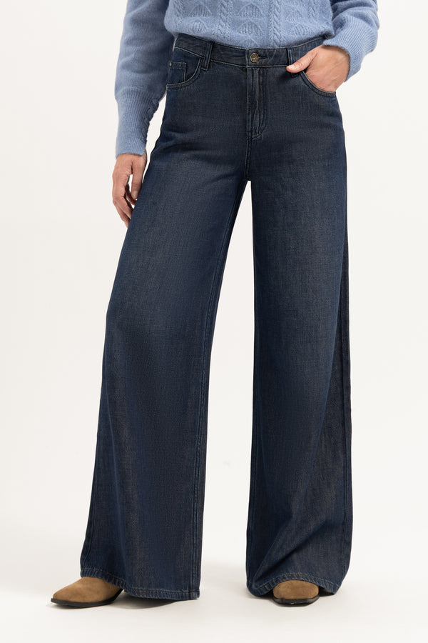 Liv Wide leg in Indigo Blue van Florèz