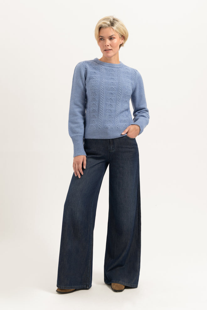 Liv Wide leg | Indigo Blue