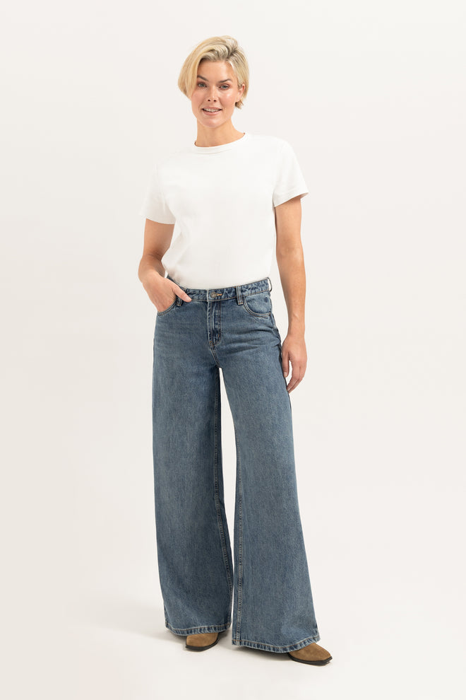 Liv Wide leg | Stormy Blue