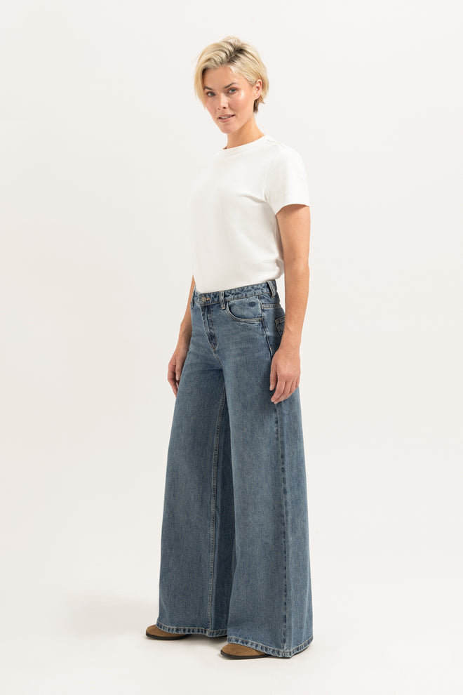 Liv Wide leg | Stormy Blue
