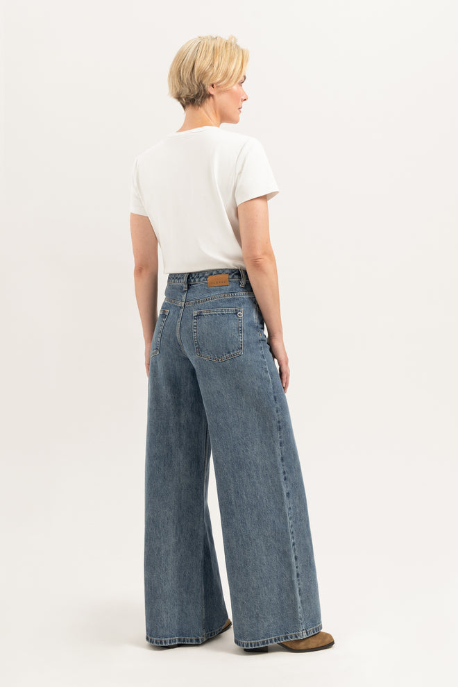 Liv Wide leg | Stormy Blue