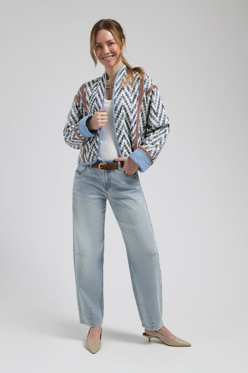 Tess Barrel | Crystal blue