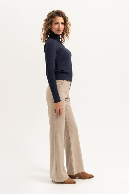 May turtleneck | Navy Blue