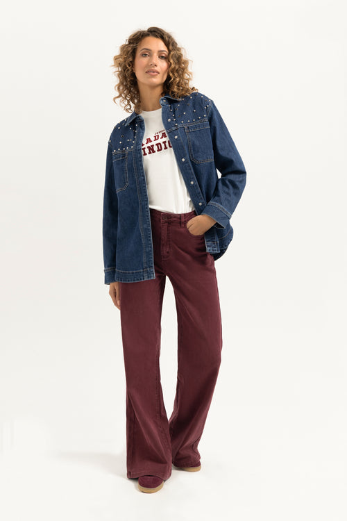 Ana Flared | Burgundy