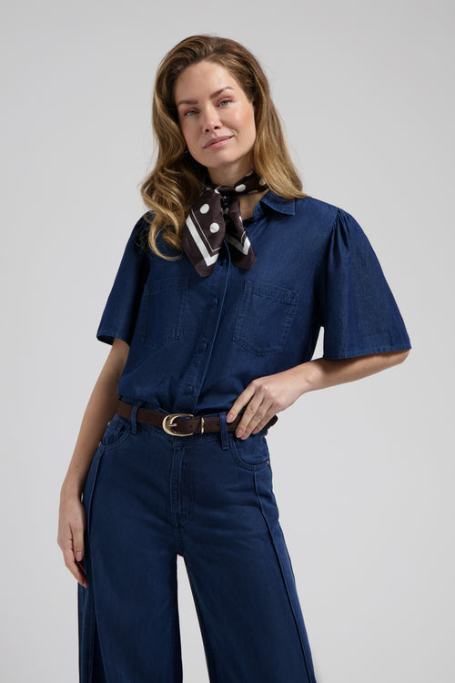 Dané Blouse | Dark indigo