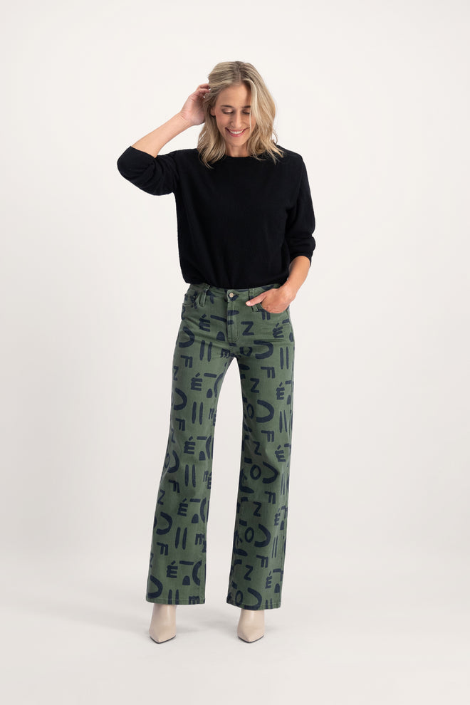 Sophie Print | Olive Green