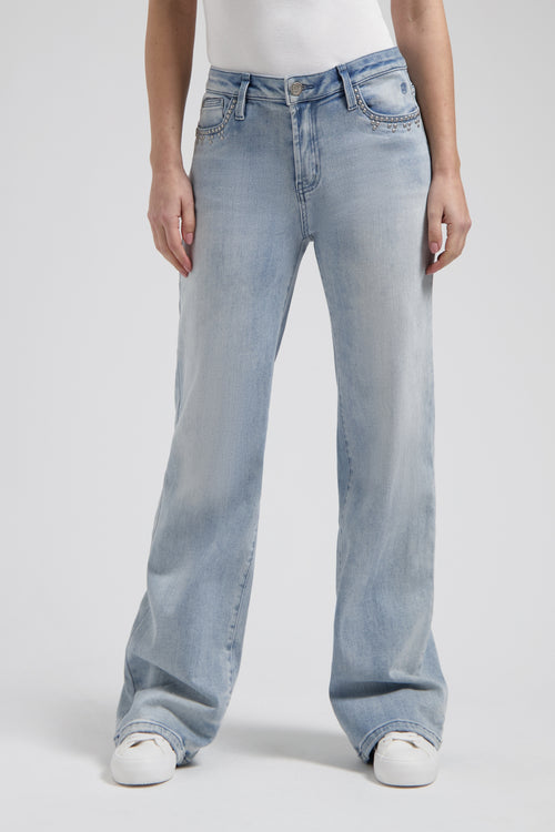 Sophie Straight Studs | Cool Blue