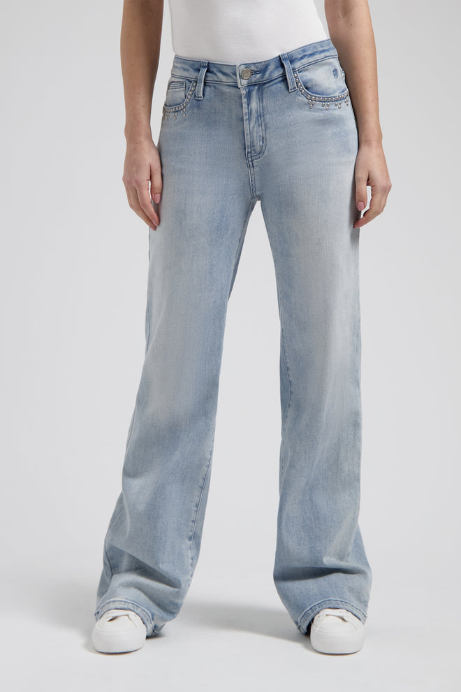 Sophie Straight Studs | Cool Blue