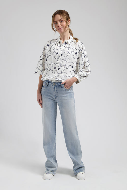 Cath blouse | Flower White