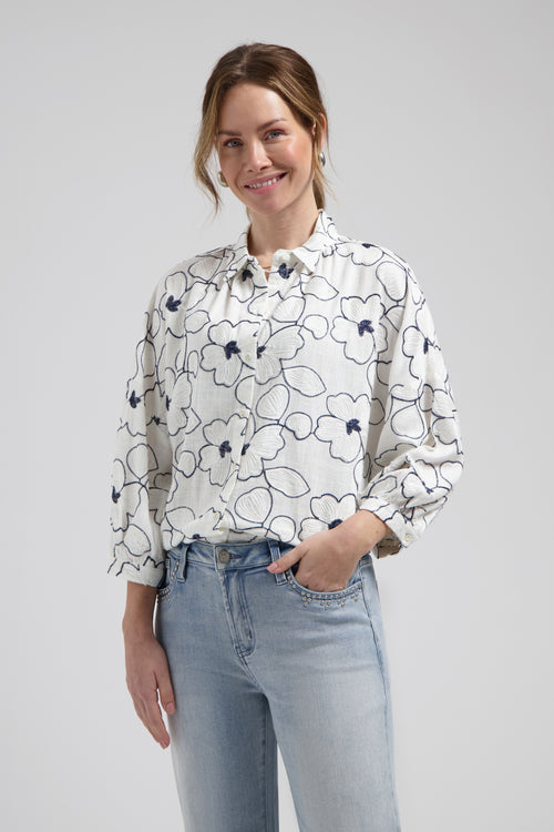 Cath blouse | Flower White