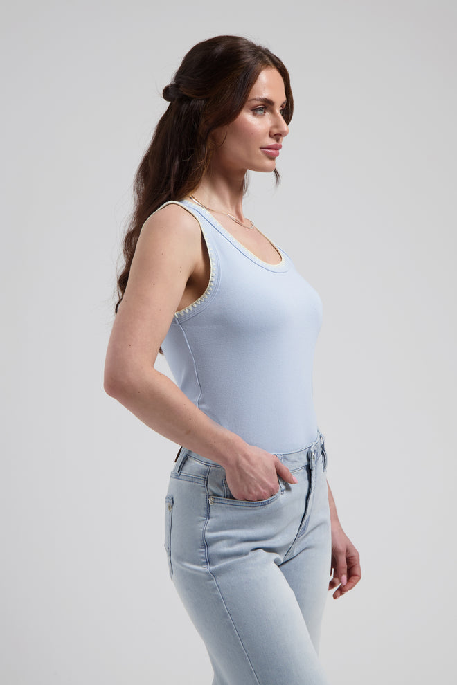 Solé top | Baby blue
